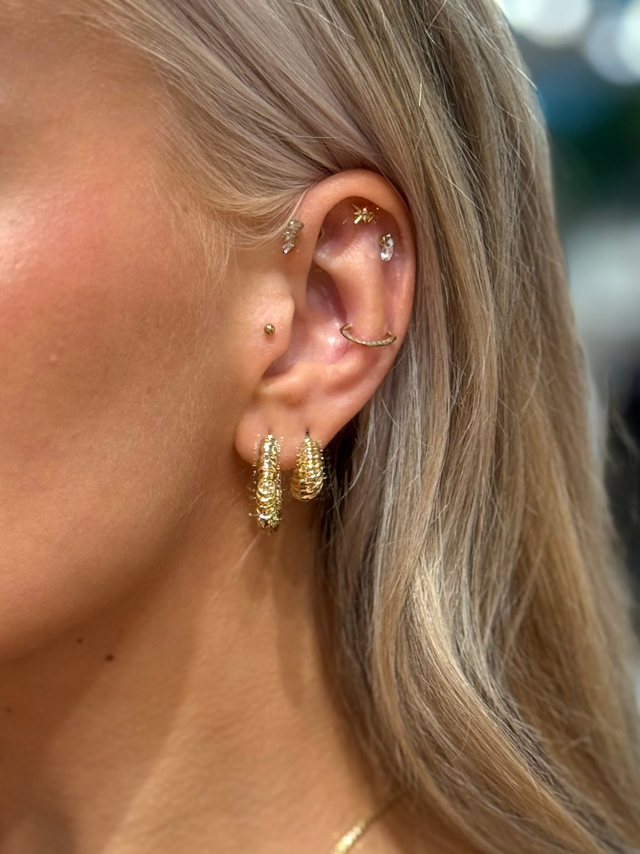 PCBELIS Earrings - Gold Colour